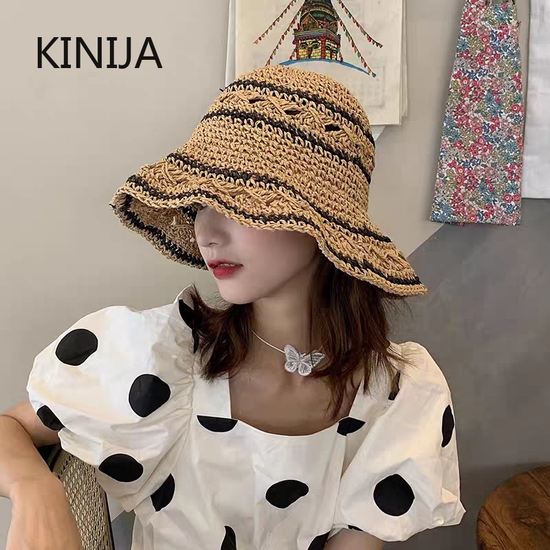 Летняя шляпа женская соломенна – обзор и цена Bucket Hat Straw